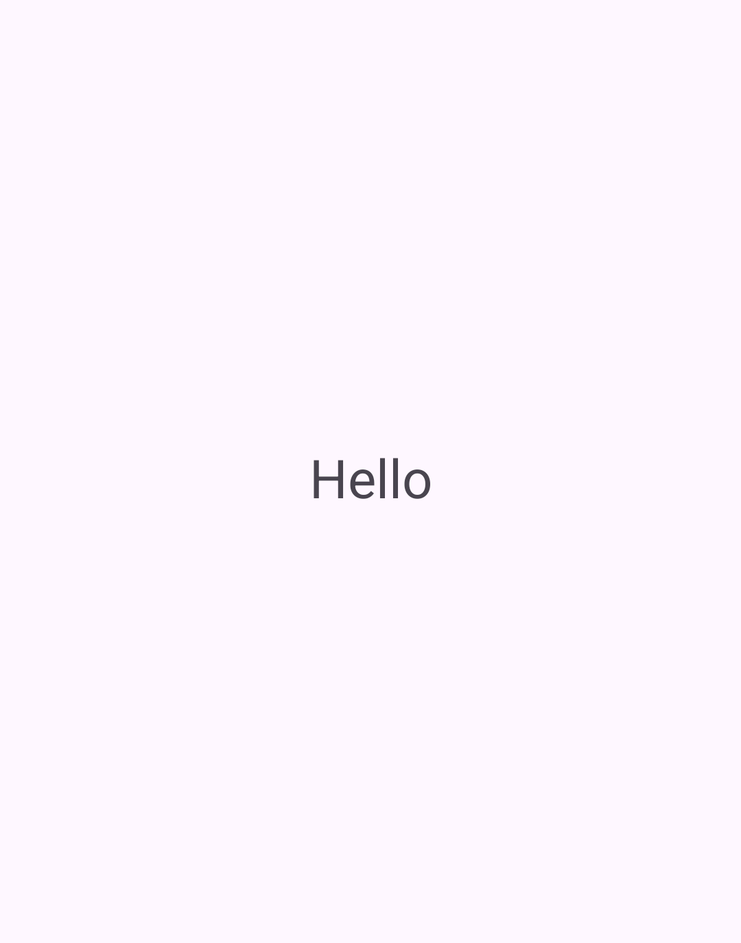 Hello World App Screenshot